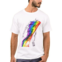 Figura dançando com bandeira do orgulho
