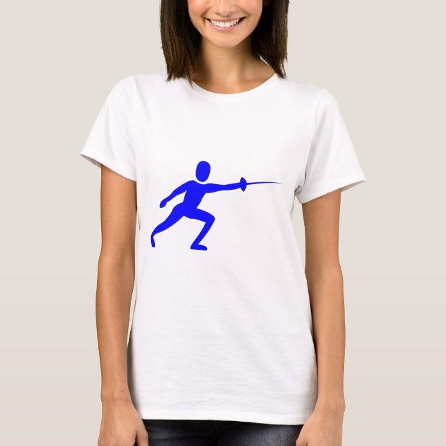 Camiseta Figura de cerca - Azul (Frente)
