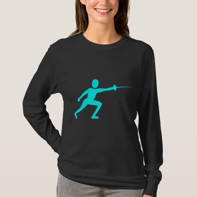 Camiseta Figura de cerca - Ciano (Frente)