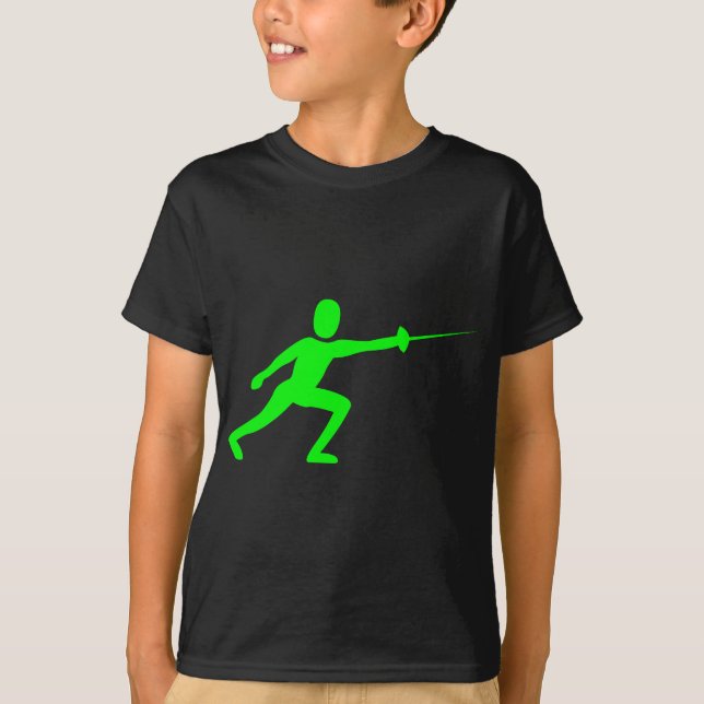 Camiseta Figura de cerca - Verde (Frente)
