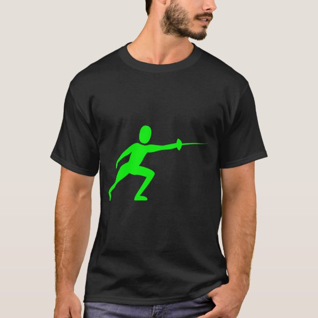 Camiseta Figura de cerca - Verde (Frente)