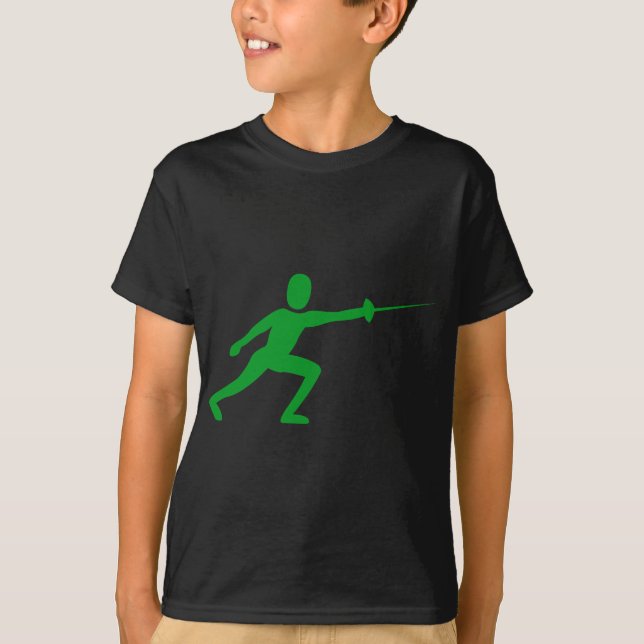 Camiseta Figura de cerca - Verde-gramínea (Frente)
