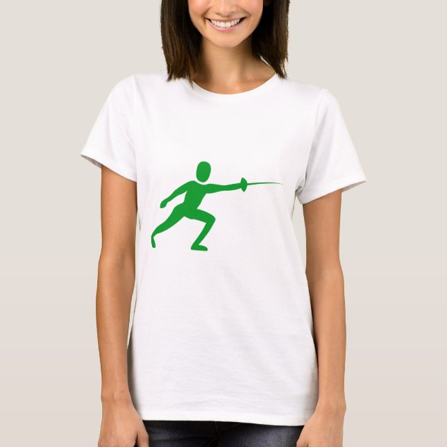 Camiseta Figura de cerca - Verde-gramínea (Frente)