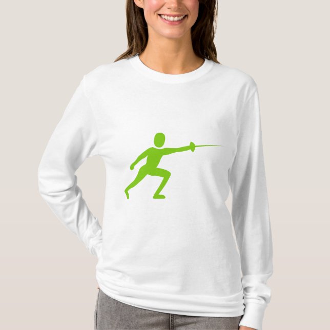 Camiseta Figura de cerca - Verde marciano (Frente)