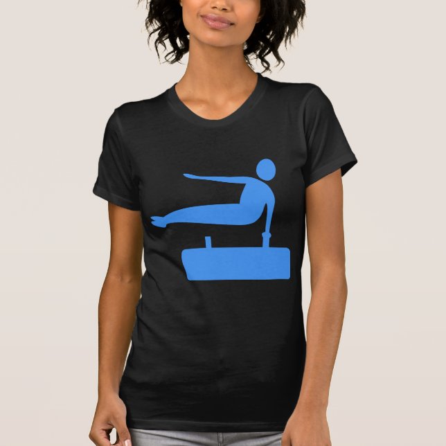 Camiseta Figura de compartimentação - Azul-bebê (Frente)