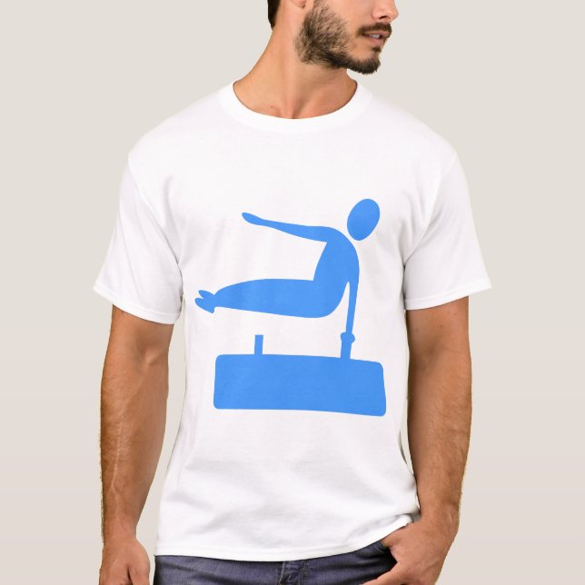 Camiseta Figura de compartimentação - Azul-bebê (Frente)
