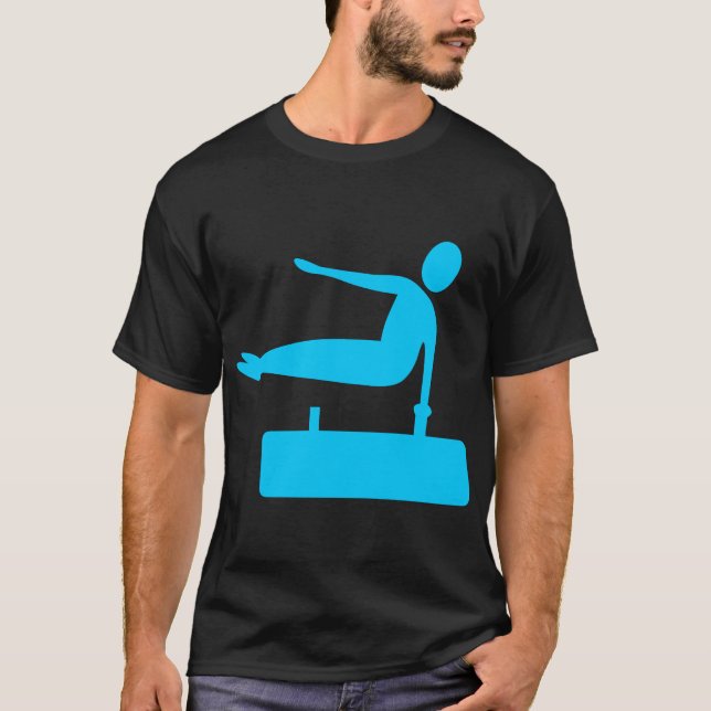 Camiseta Figura de compartimentação - Azul-céu (Frente)