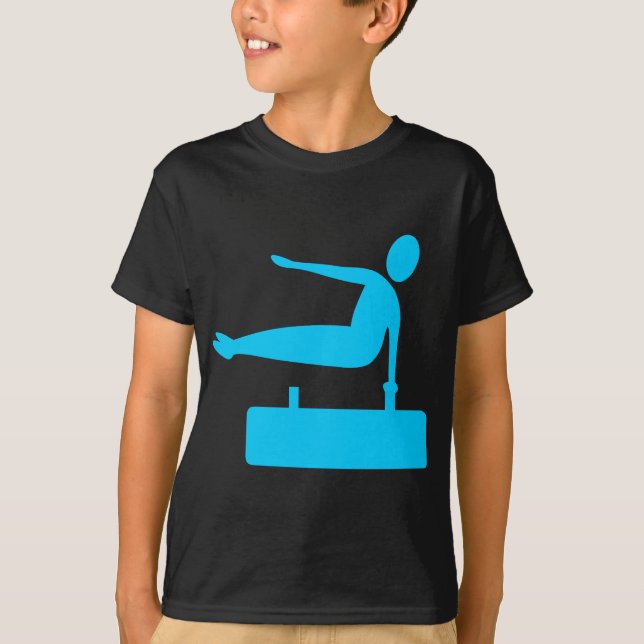 Camiseta Figura de compartimentação - Azul-céu (Frente)