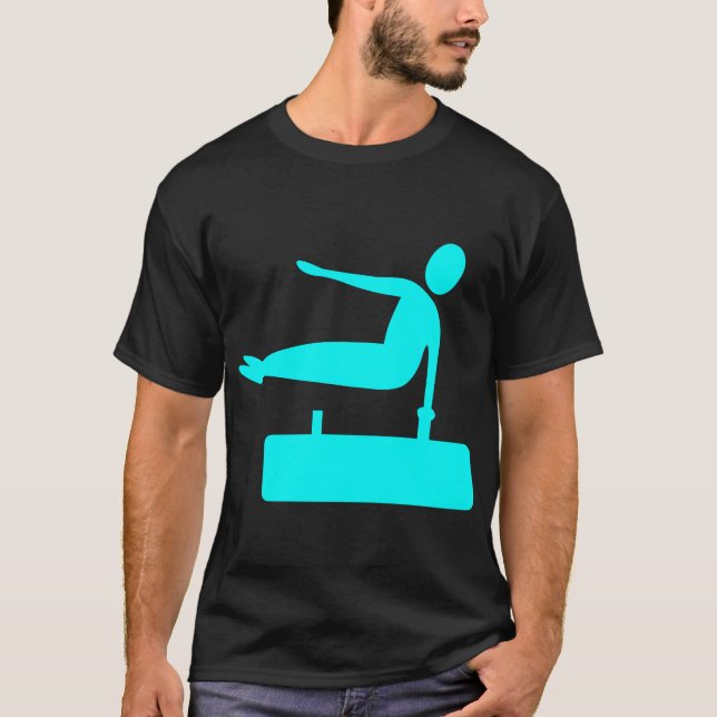 Camiseta Figura de compartimentação - Ciano (Frente)