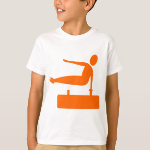 Camiseta Figura de compartimentação - Laranja