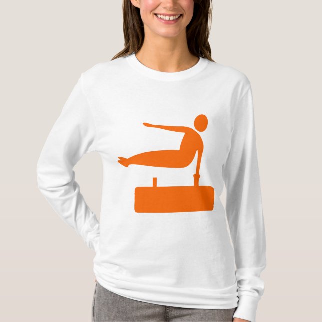 Camiseta Figura de compartimentação - Laranja (Frente)