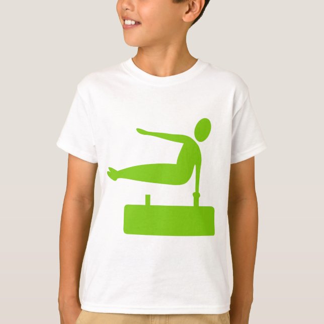 Camiseta Figura de compartimentação - Verde marciano (Frente)