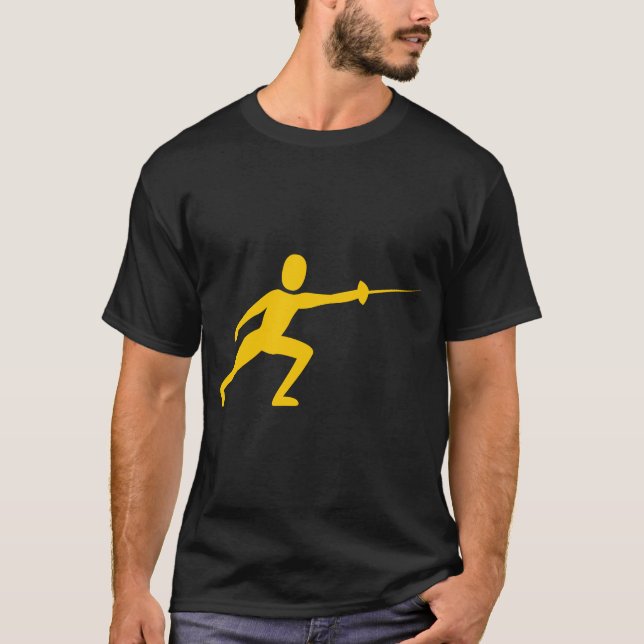 Camiseta Figura de delimitação - âmbar (Frente)