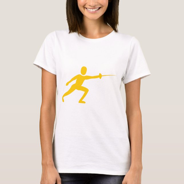 Camiseta Figura de delimitação - âmbar (Frente)