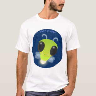 Camiseta Figura de desenho animado com inseto brilhante ver