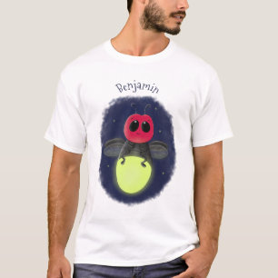 Camiseta Figura de desenho animado com inseto de raio