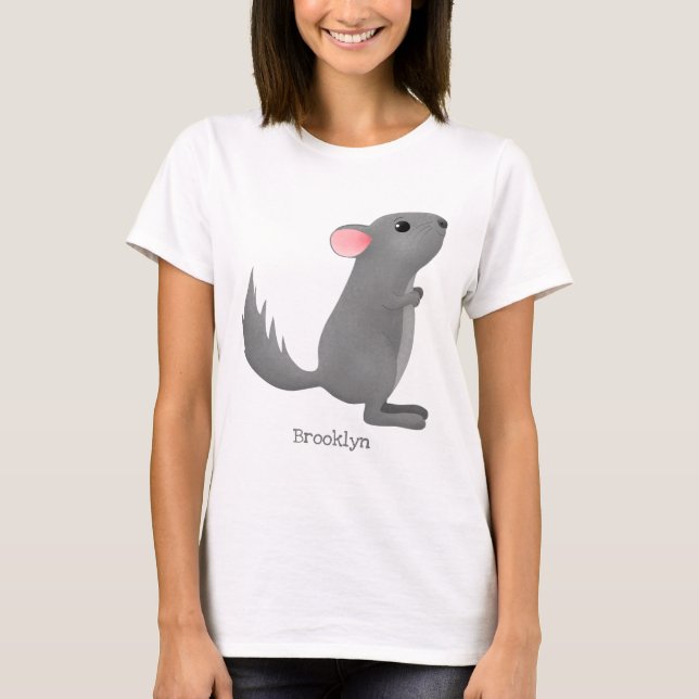 Camiseta Figura de desenho animado da cinza chinesa (Frente)