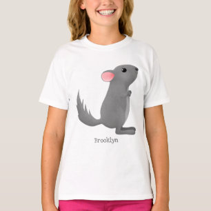 Camiseta Figura de desenho animado da cinza chinesa
