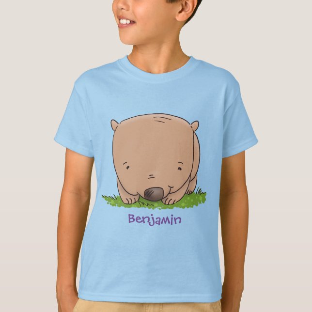 Camiseta Figura de desenho animado de um bebê fofo (Frente)