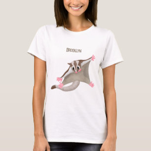 Camiseta Figura de desenho animado de um planador de açúcar