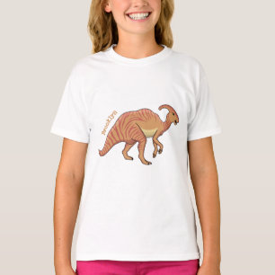 Camiseta Figura de desenho animado do dinossauro do parasau