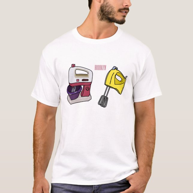 Camiseta Figura de desenho animado do Mixer (Frente)