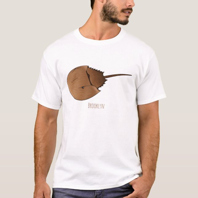 Camiseta Figura de desenho animado em ferradura (Frente)