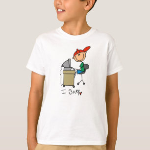 Camiseta Figura de Homem Palito Navegador Web