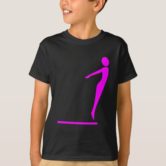 Camiseta Figura de mergulho - Magenta (Frente)