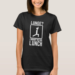 Camiseta Figura de pau do almoço da estocada superior do tr
