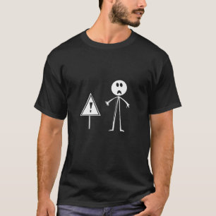 Camiseta Figura de Pau Surpresa Alerta Arte Minimalista