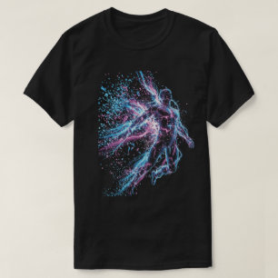 Camiseta Figura de respingo de néon