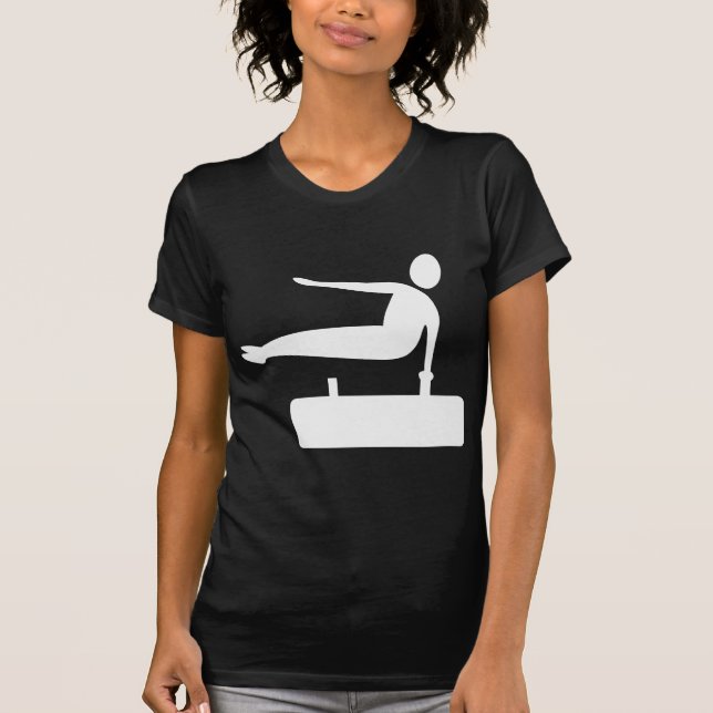 Camiseta Figura de salto - Branco (Frente)