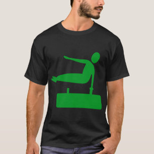 Camiseta Figura de salto: verde-grama