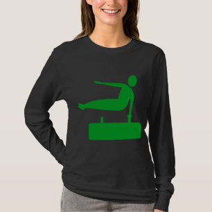 Camiseta Figura de salto: verde-grama