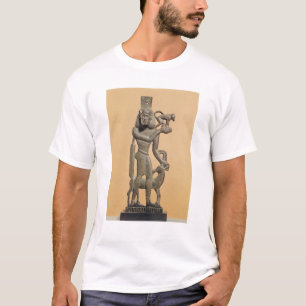 Camiseta Figura de um homem que guardara um macaco