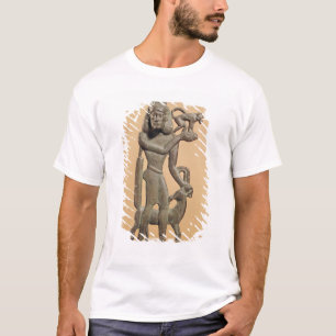 Camiseta Figura de um homem que guardara um macaco
