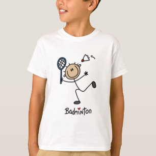 Camiseta Figura do badminton Stick