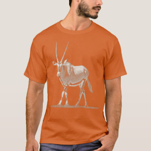 Camiseta Figura do Cheio de Antílope Oryx para ventilador O
