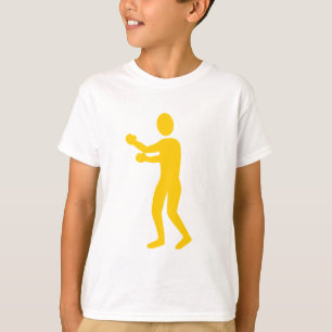 Camiseta Figura do encaixotamento - âmbar