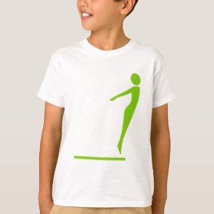 Camiseta Figura do mergulho - verde de Marciano