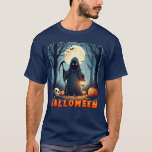 Camiseta Figura Encapuzada Segurando Lanterna