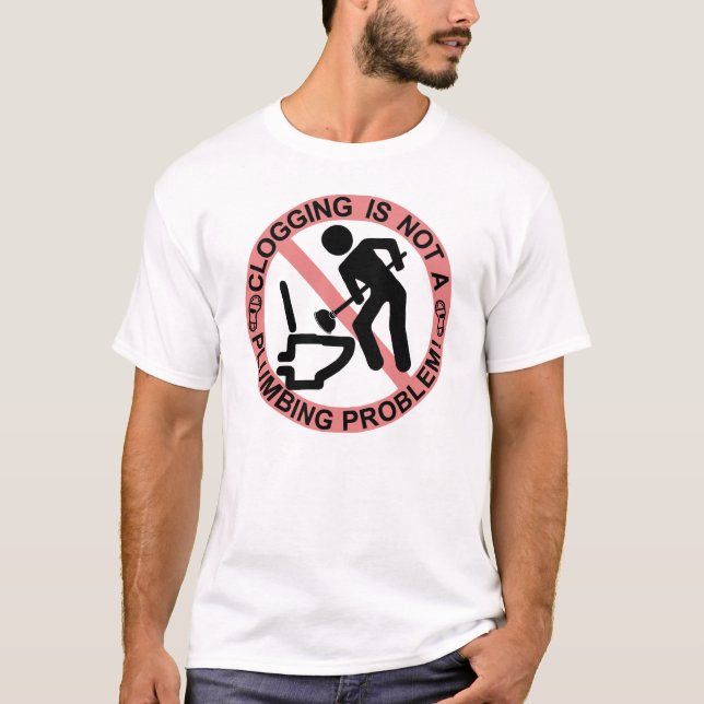 Camiseta Figura engraçada da vara da dança de obstrução de (Frente)