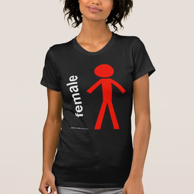 Camiseta Figura fêmea da vara (Frente)