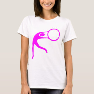 Camiseta Figura ginástica rítmica - magenta