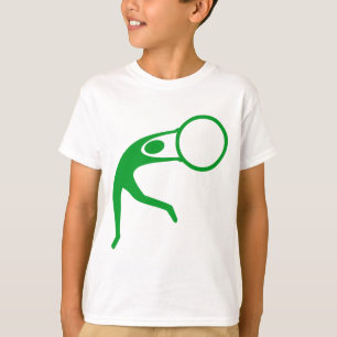 Camiseta Figura ginástica rítmica - verde de grama