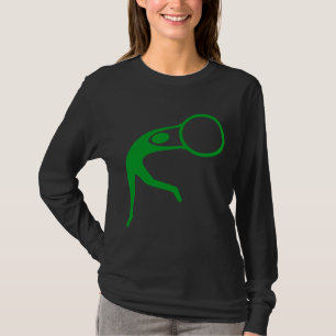 Camiseta Figura ginástica rítmica - verde de grama
