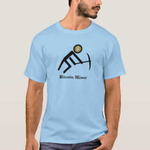Camiseta Figura gráfica da vara do mineiro de Bitcoin