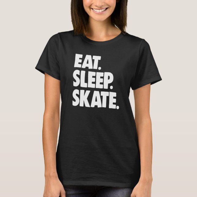 Camiseta Figura Ice Skating Skater Skate de latência (Frente)