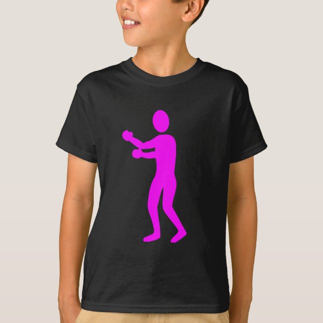 Camiseta Figura in a box - Magenta (Frente)
